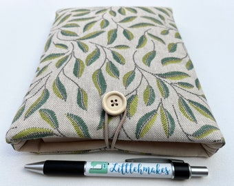 Green Leaf Fabric Book Kindle Sleeve