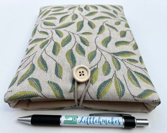 Green Leaf Fabric Book Kindle Sleeve