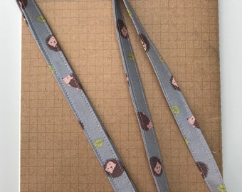 Hedgehog fabric lanyard
