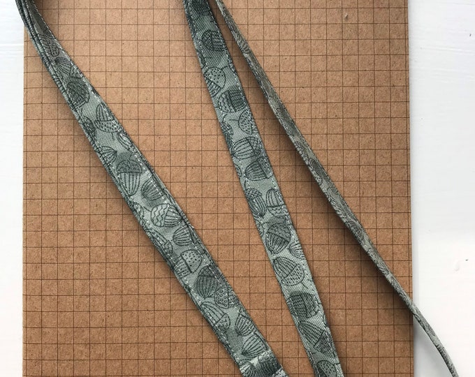 Lanyard - Acorn fabric skinny lanyard