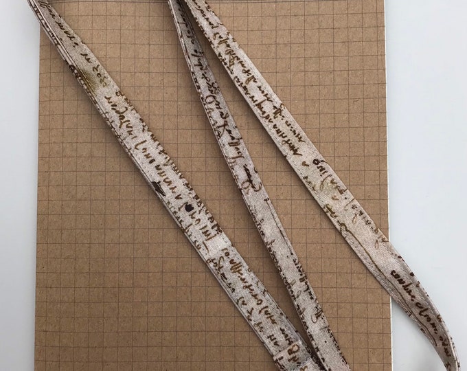 Art/ History/ Maths Teacher skinny fabric lanyard - Leonardo da Vinci writing