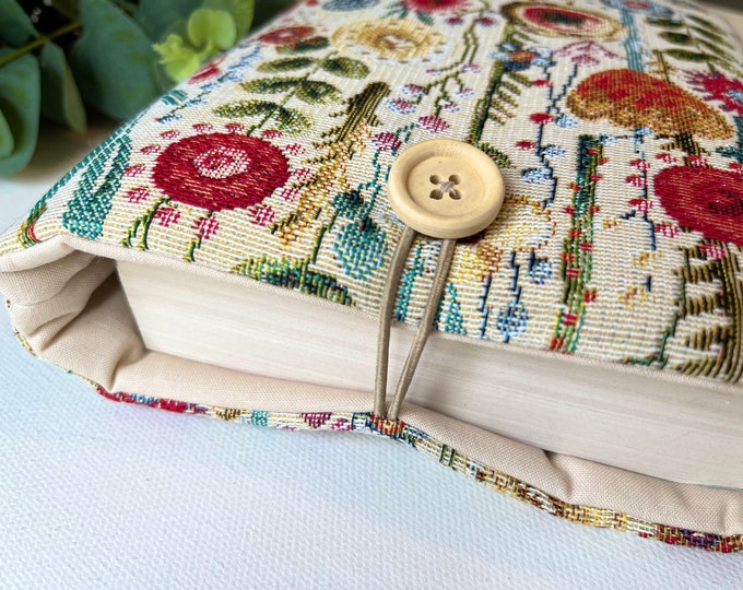 Tapestry Flower Fabric Book Kindle Sleeve