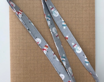 Snowman fabric lanyard