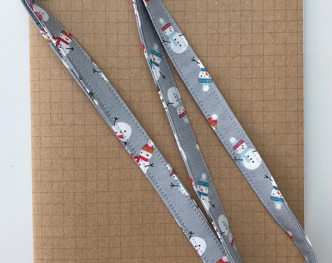 Snowman fabric lanyard