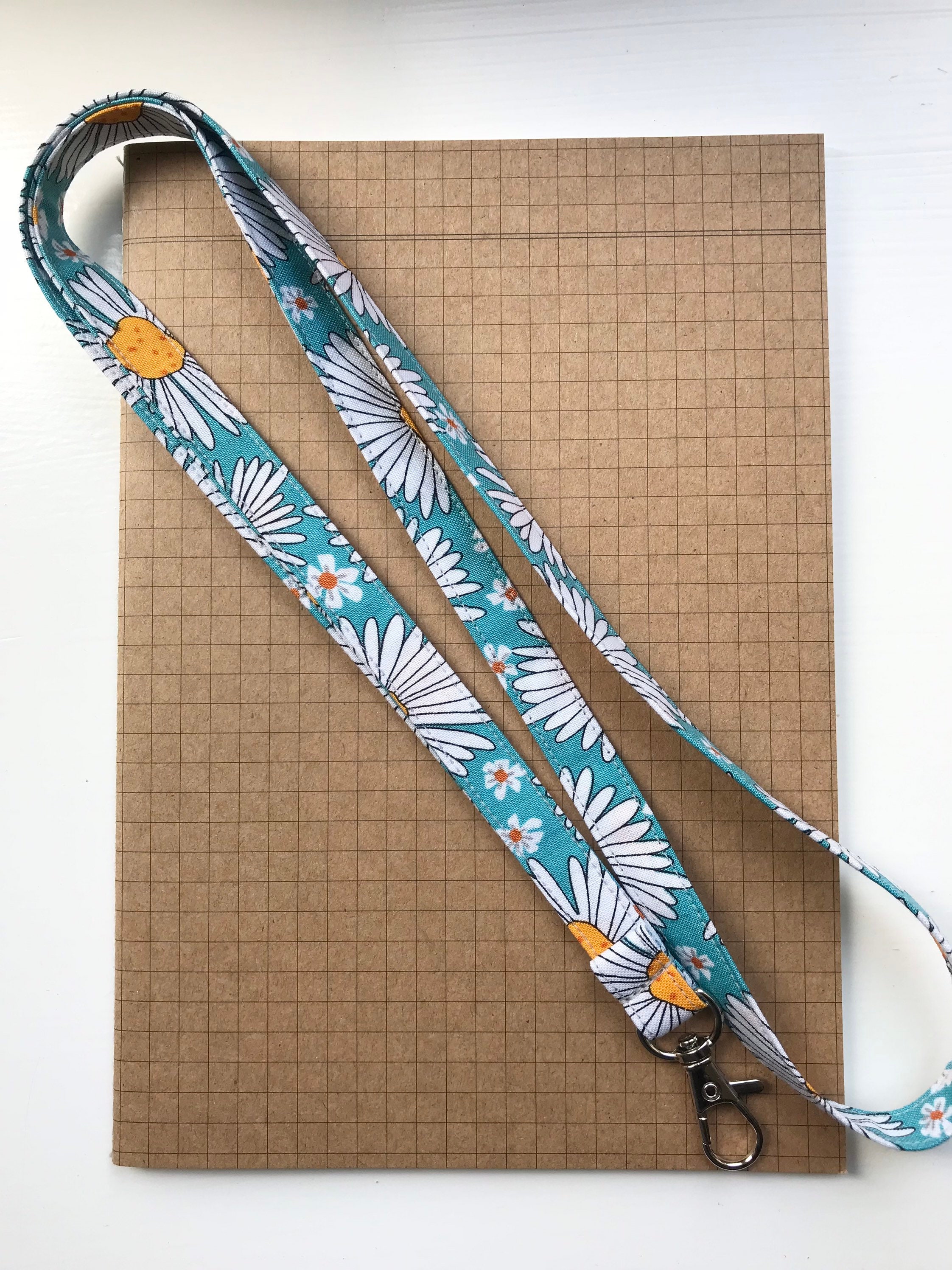 Brown Fabric Lanyard