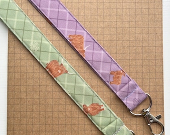 Highland Cow lanyard - 3/4 inch width