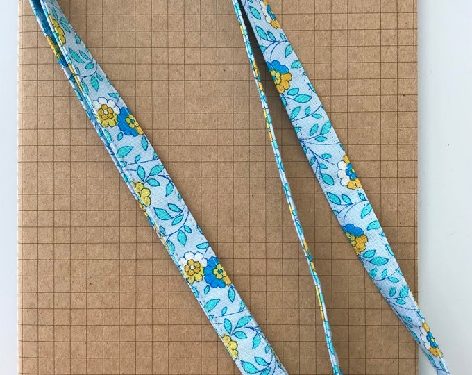 Liberty Trailing Marigold fabric skinny lanyard