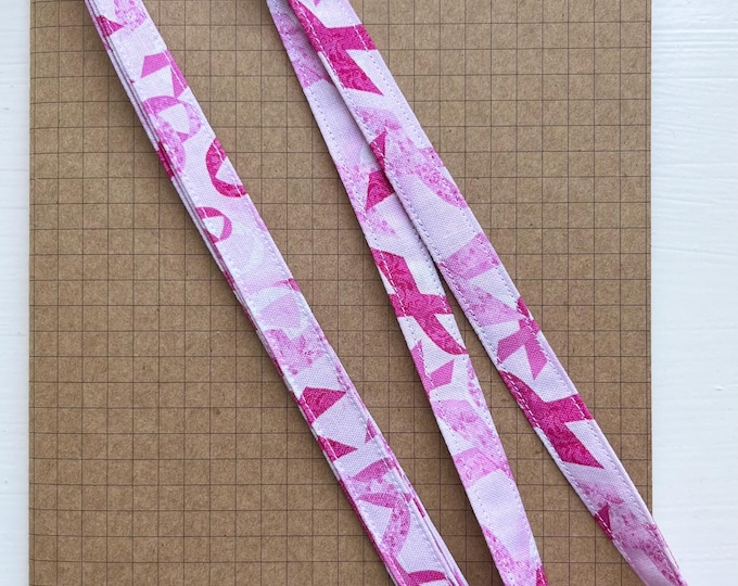 CoppaFeel Breast Cancer Awareness fabric lanyard