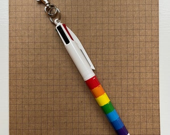 4 colour pen clip for Teachers, Nurses, Supply Staff - Rainbow case