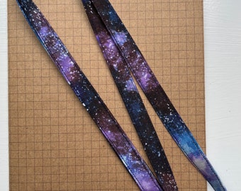 Nebula Constellation fabric lanyard