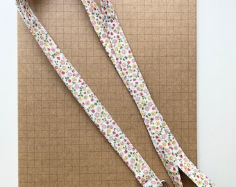 Liberty Flower Show Mid Summer - Suffolk Fields fabric skinny lanyard