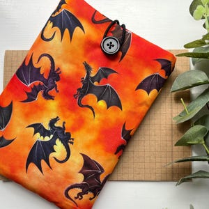 Etui Kindle pour livre en tissu Dragon