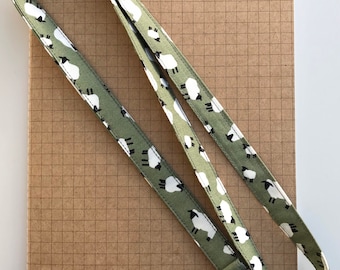 Green Sheep lanyard