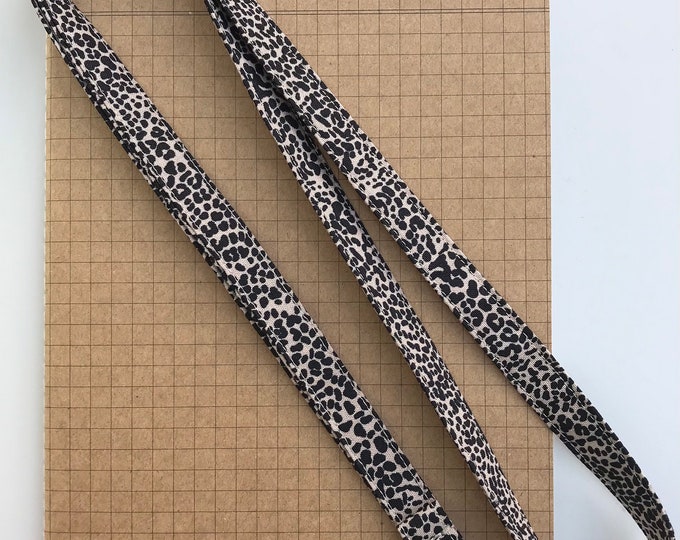 Safari print fabric lanyard