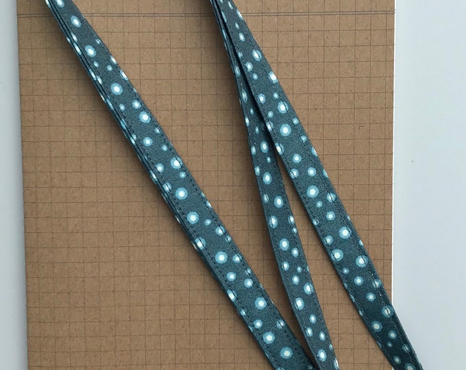 Snowflake glow fabric lanyard