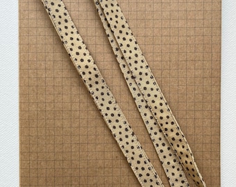 Cheetah print fabric lanyard