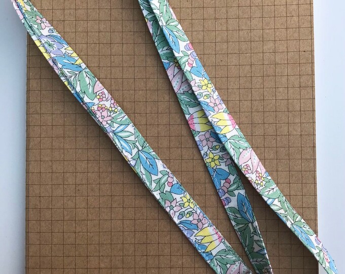 Liberty FlowerShow Spring -  Hyde Floral fabric skinny lanyard