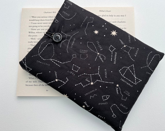 Zodiac Sign Star Sign Fabric Book Kindle Sleeve
