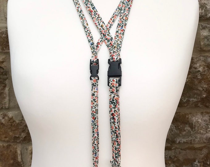 Fabric Lanyard with side release clip - 2 Widths available - made with most fabrics on Littlehmakes