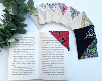 Fabric Bookmark - Booklover gift, Librarian, Read