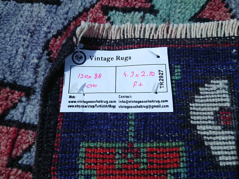 2.10 x 4.3 ft Organic Rug Medium Size Rug Live Rug Free Shipping Rug Floor Traditional Rug #TR2927 Distressed Rug Turkish Wool Rug