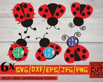 Download Free Ladybug Stencils Etsy SVG Cut Files