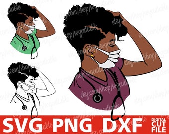 Download Black Nurse Svg Etsy