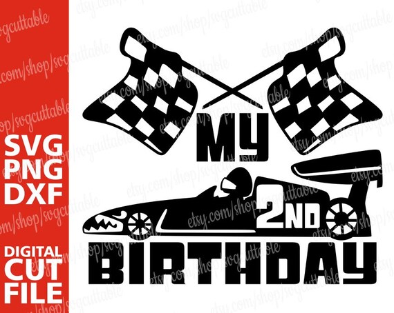 Download My 2nd Birthday Svg Boy Birthday Svg Race Car Svg Kids Etsy