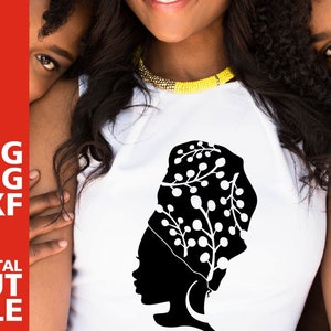 Amazing Black Woman svg, Headband svg, Melanin svg, Black Girl, Afro Hair svg, African Style, Digital Download, Silhouette, File for Cricut