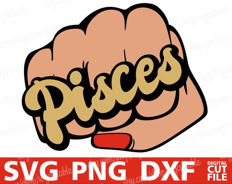 Download Clip Art Punch Cricut File Silhouette Instant Download Horoscope Black Girl Magic Cut File Fist Svg Zodiac Sign Svg Pisces Svg Hand Vector Art Collectibles