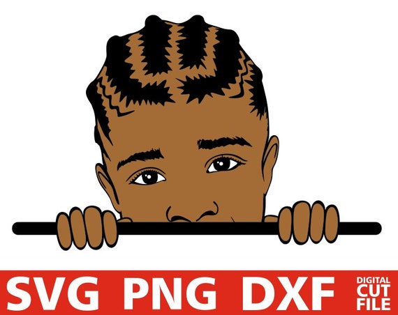 Download Peeking boy with dreadlocks svg Peek a boo afro boy Black ...