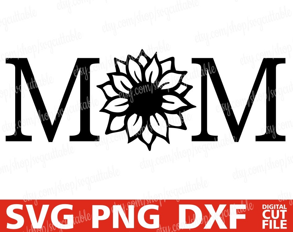 Download Mom Svg Sunflower Svg Mother S Day Svg Flower Svg Mom Life Svg Black Woman Silhouette Instant Download Cricut File Cut File Digital