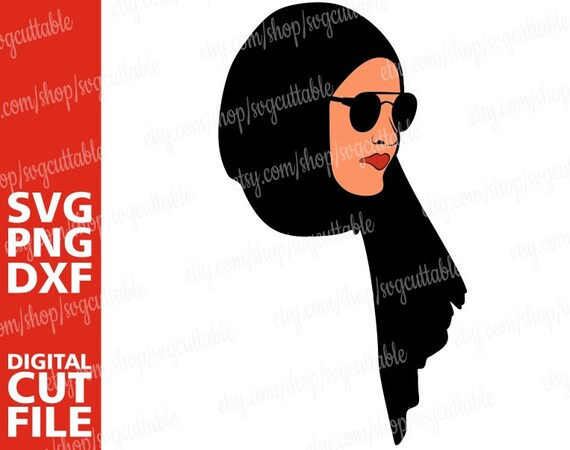 Download Muslim Woman Svg Hijab Svg Islam Nubian Muslimah Wear Etsy