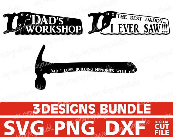 Download 3x Dad S Workshop Bundle Svg Dad Svg Father S Day Etsy