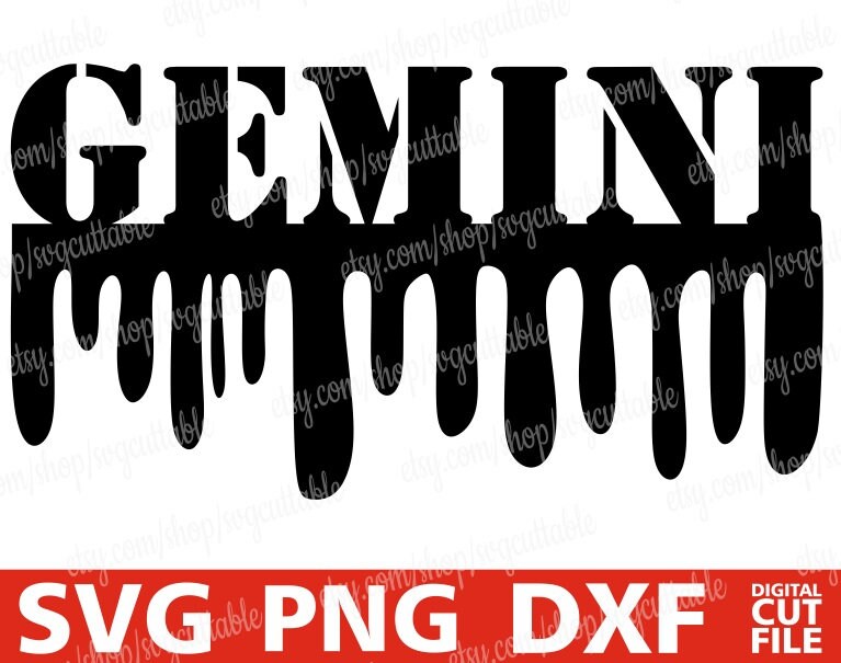 Download Gemini Svg Dripping Words Zodiac Sign Svg Horoscope Astrology Svg Black Girl Magic Silhouette Instant Download Cricut File Cut File
