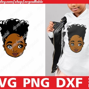 Cute Black Girl svg, Girl svg, Melanin svg, Doll svg, Afro Hair, Black Girl Magic svg, Print, Digital Download, Silhouette, File for Cricut
