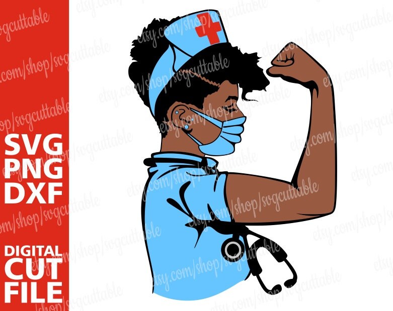 Free Free Strong Woman Nurse Svg