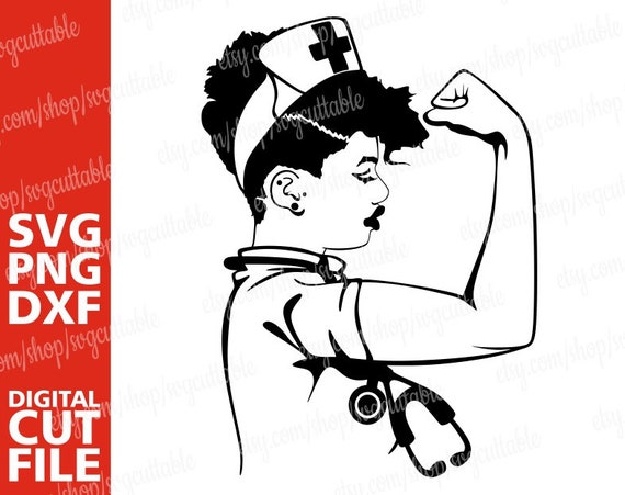 Download Clip Art Art Collectibles Girl Power Strong Black Woman Svg File For Cricut Scrubs Nurse Svg Stethoscope Svg Medical Svg Black Woman Silhouette