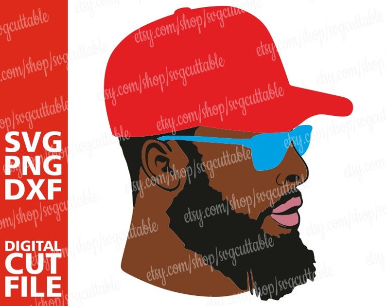 Download Clip Art Art Collectibles Layered Svg Afro Hairstyle Black Beard Man With Glasses Svg Hipster Beard Svg Silhouette Black Man Svg Digital Download Circuit Cut