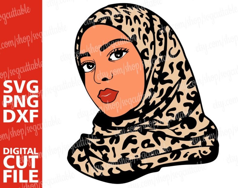 Download Muslim woman svg Hijab svg Islam Nubian Muslimah wear | Etsy