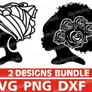 Beauty Black Woman with Flower svg, Melanin svg, Black Woman svg, Black Girl Magic, Melanin, Digital Download, Silhouette, File for Cricut
