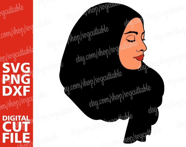 Download Muslim woman svg Hijab svg Islam Nubian Muslimah wear | Etsy