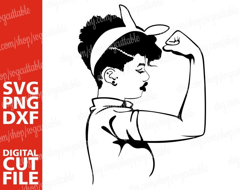 Download Sexy Strong Black Woman Svg Bandana Svg Black Woman Svg Black Girl Magic Girl Power Svg Digital Download Silhouette File For Cricut
