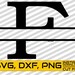 Split Letter Monogram Svg Letter F Svg calligraphy Vector - Etsy