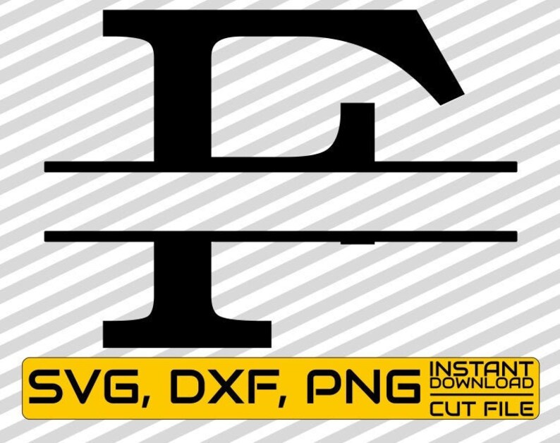 Split Letter Monogram Svg Letter F Svg calligraphy Vector - Etsy