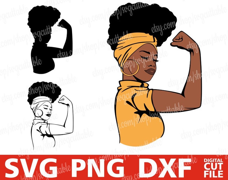 Download Clip Art Bandana Black Woman Svg Natural Hair Svg File For Cricut Silhouette Strong Woman Svg Black Girl Magic Girl Power Svg Digital Download Art Collectibles