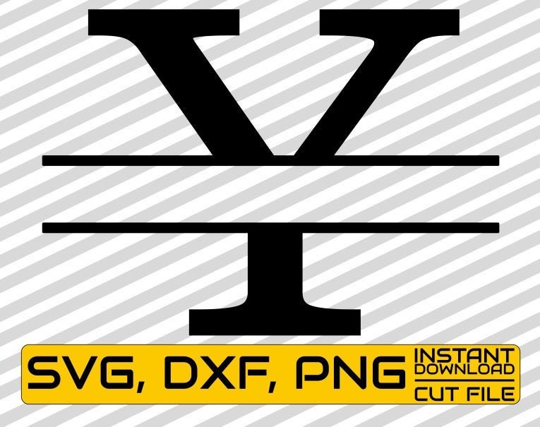 Download Split Letter Monogram Svg Letter Y Svg Calligraphy Vector Font Svg Cuttable Files File For Cricut Silhouette Instant Download Print