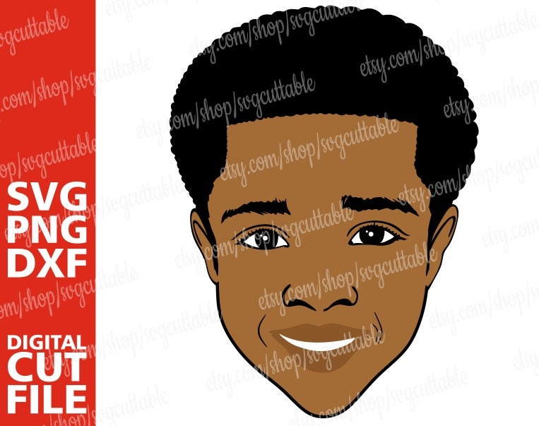 Download Afro Boy Svg Natural Hair Svg Black Boy Black Kids Svg Black Man African Layered Silhouette Instant Download Cricut File Cut File
