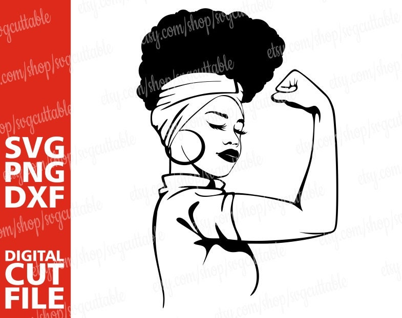 Download Pin Up Girl Svg African American Woman Svg Black Woman Svg Afro Svg Afro Woman Svg Feminist Svg Strong Woman Svg Girl Power Svg