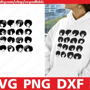 Amazing Afro Woman svg, African American, Natural Hair svg, Black Queen svg, Melanin svg, Digital Download, Silhouette, File for Cricut
